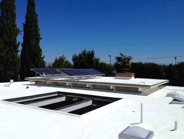 Installations Green Stock Solar ground-mounts and installations on comp, tile, and metal roofs!