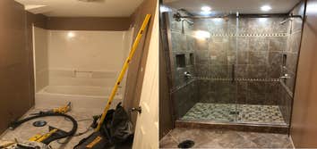 Tile Various tile work I've done. An average shower surround is going to start at $2,000.00 and go up from there depending on many factors including co