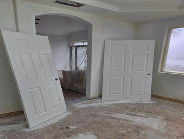Fine Design Remodeling resume painting, frame, tile, cabinet install, shower, more.