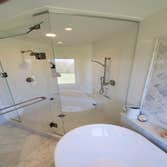 Marble tile walk in shower, Minnetonka, MN