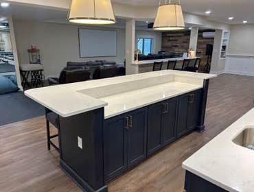 Basement remodel in Frederick, MD area