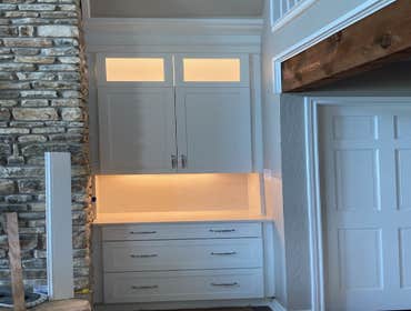 Inside Cabinet and Undercabinet Light Installation