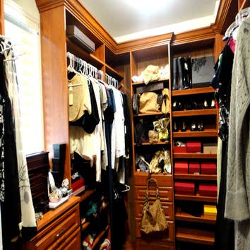 Custom Walk In Closet A custom walk-in closet.