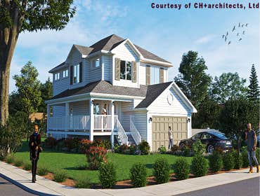 Photos by CH +architects,ltd #2 This traditionally house plan posses all the quaint character and charm of the past with all the amenities and convenie