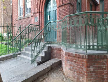 Photos by Prestige Construction #1 We were responsible for installing both new and reclaimed stones, along with constructing new stairs. The project in