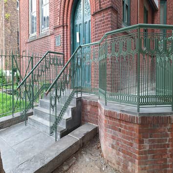 Photos by Prestige Construction #1 We were responsible for installing both new and reclaimed stones, along with constructing new stairs. The project in