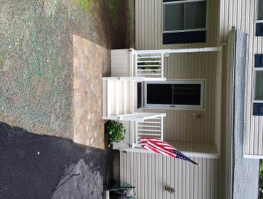 Deck and paver patio
