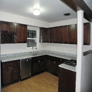 Structural Remodel and Renovation Home from 1954 New Kitchen & Bath, Removed wall, cut through Exterior Wall for Patio Door