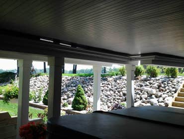 Kriss Project This project required us to remove the old existing deck and start over from scratch. There were several different design challenges tha