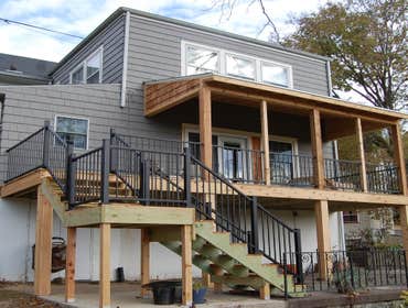 New Covered Porch on Parkway