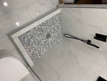Shower and sink