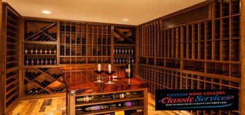 Custom Mahogany Wine Cellar Massachusetts