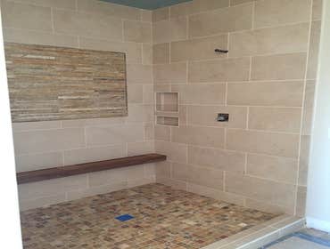 Custom tile shower