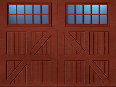 Presley Door Company Carriage Doors, Steel and overlay insulated