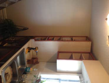 Kitchen remodeling/custom size cabinets Complete kitchen remodeling/upgrade with drywall/frame modification and custom sized kitchen cabinets.