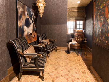 Man Cave 1 Total transformation of a closet area into a cigar area / man cave and remodeling an existing bathroom