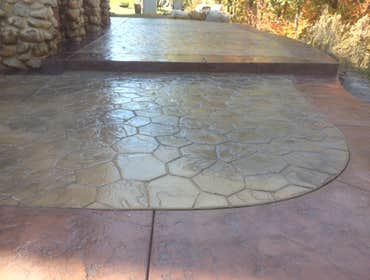 Stamped Colored Concrete