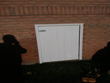 Composite crawlspace door