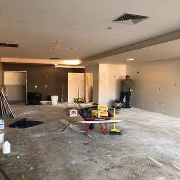 Mini Nails Commercial remodel, taking 1 lease space into three.