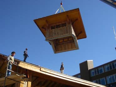 Flying the cuppola