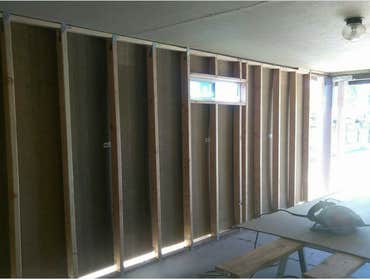 Photos by Concrete With Love, Inc #1 Closed open carport into ,single car garage