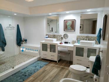 Open Concept Modern Bathroom