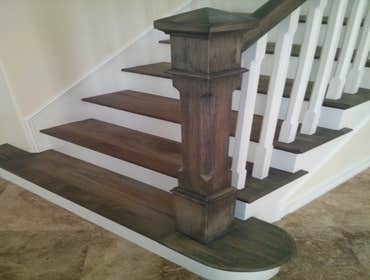 Lacquer finish over stain