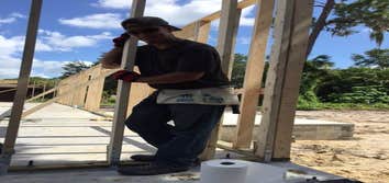 Volunteer Day for Habitat for Humanity Charlotte County, FL Day filled with local people and organization to frame a Habitat Home