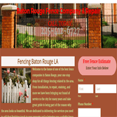 Fence Company Baton Rouge