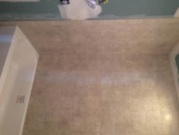 Bathroom tile job