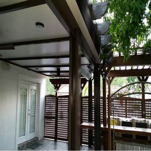 Designed patio roof