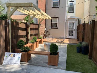 Stylish Backyard Patio Amazing clients in DC wanted to spruce up their backyard with this stylish new backyard patio.