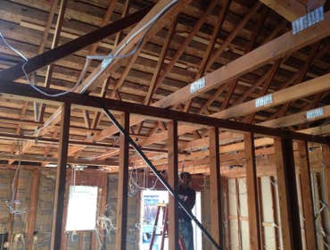 major sagging roof repair