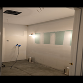 Installation of drywall, spackle & finish