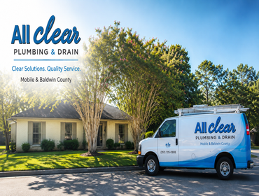 Photos by All Clear plumbing & Drain #1 Residential plumbing services in Mobile and Baldwin County including water heater installation, drain cleaning,