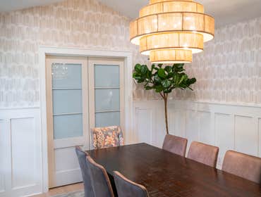 Photos by Albrecht, LLC #1 Through strategic space planning, thoughtful material selections, and custom craftsmanship, this first-floor renovation tran