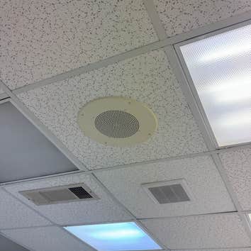 Commercial Sound System Replacement of 20 year old sound system and speakers.