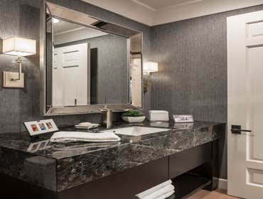 Luxury Urban This urban luxury home features many unique finishes to the downtown Phoenix area. The kitchen boasts finishes such as concrete counters,