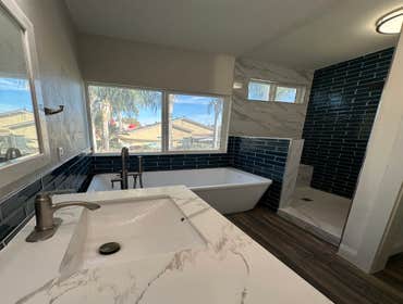 Bathroom Remodeling after Water Damage Restoration by ParagonCA
