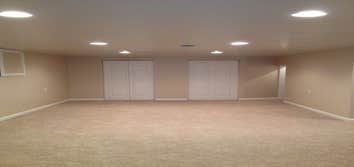 Project photos from Kotar Contracting Basementlaundry room done over. Put a false ceiling in laundry room but didn't get a pic. Did framing and walls, 