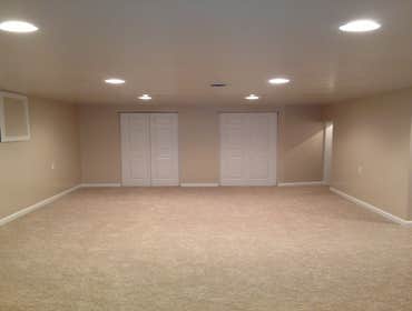 Project photos from Kotar Contracting Basementlaundry room done over. Put a false ceiling in laundry room but didn't get a pic. Did framing and walls, 