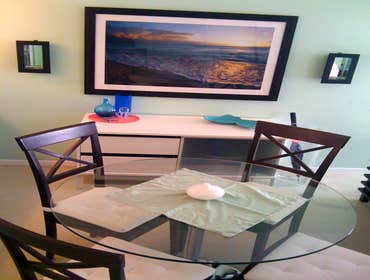 Beachy Zen Condo Long Beach condo remodel. Complete design, decorating, and painting completed by Bemiller Painting.