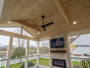 Photos by Kr Exteriors Inc #1 Built all new Composite screened in porch