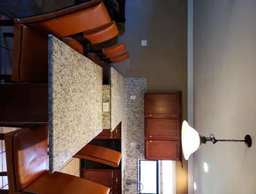 Dallas White Granite with Full Height Backsplash