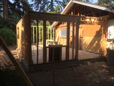Home Addition in Progress