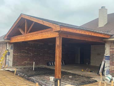 Photos by Arrowhead Construction #3 Attached Patio Cover (cedar finish)