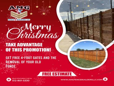 ☃︎??❄️?? Merry Christmas And Happy New Year Wishes You AMG Fence & Builders LLC?????? ☃︎??❄️?? Merry Christmas And Happy New Year Wishes You AMG Fence 