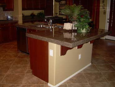 Floor Tile, Granite Counters
