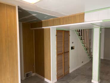 Basement work is almost done.