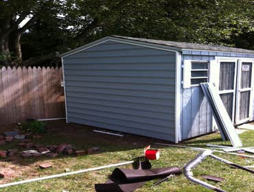 Felice Enterprises Llc Project Chain link fence install, Storm door install, shed siding, sidewalk poured, vinyl floor laid.